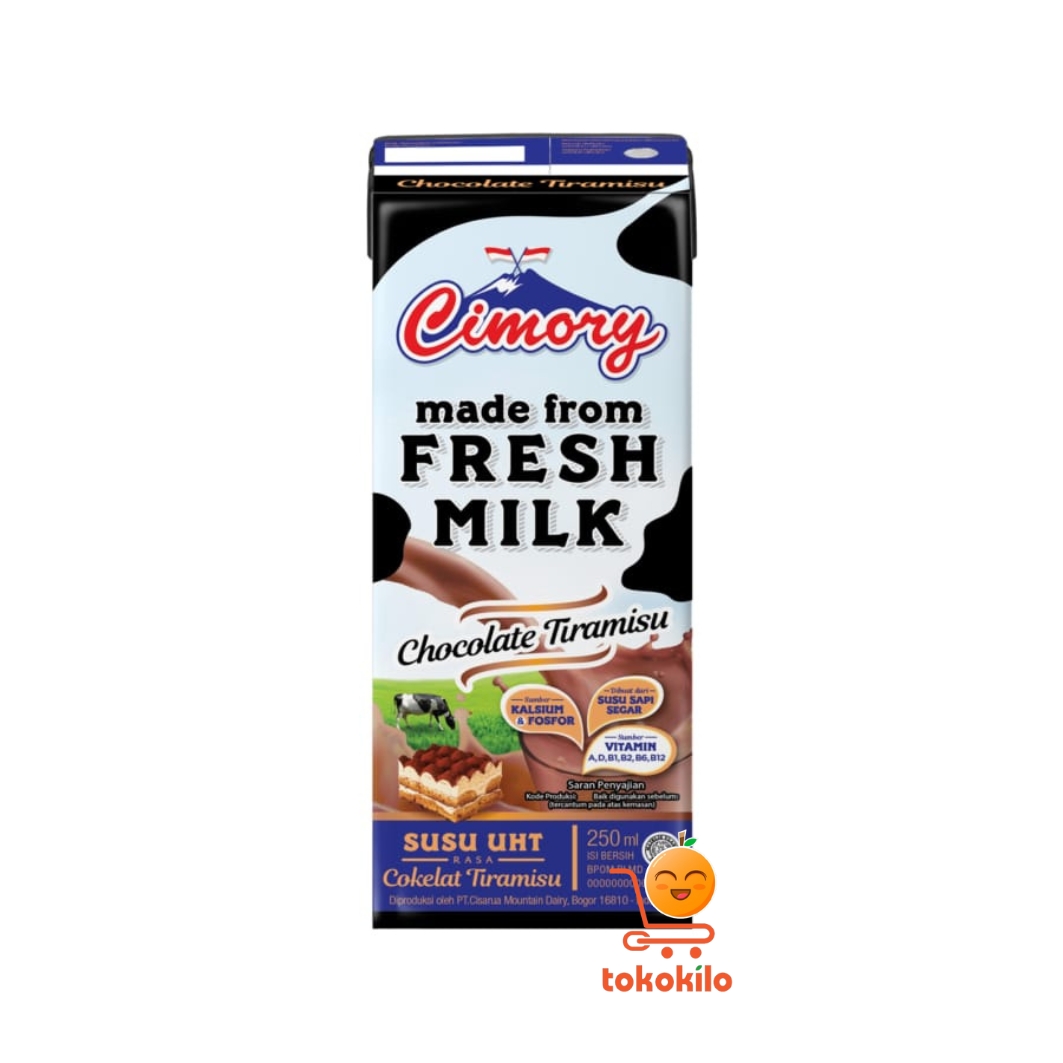 Cimory UHT Milk Rasa Cokelat Tiramisu 250ml