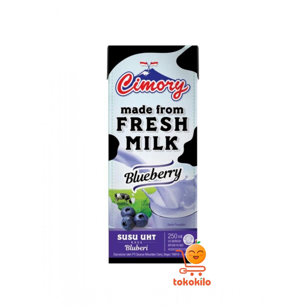 Cimory UHT Milk Rasa Blueberry 250ml 