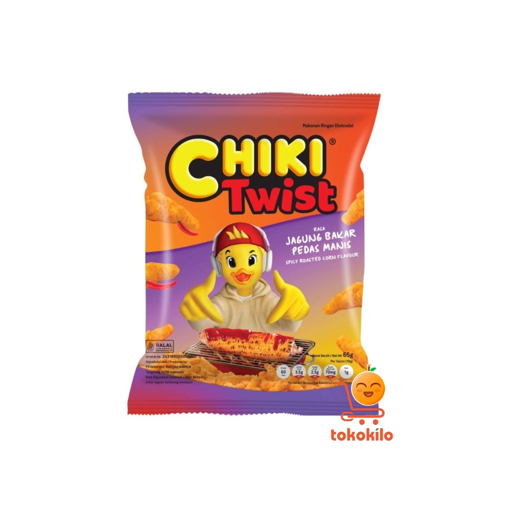 Chiki Twist rasa Jagung Bakar Pedas Manis 65gr