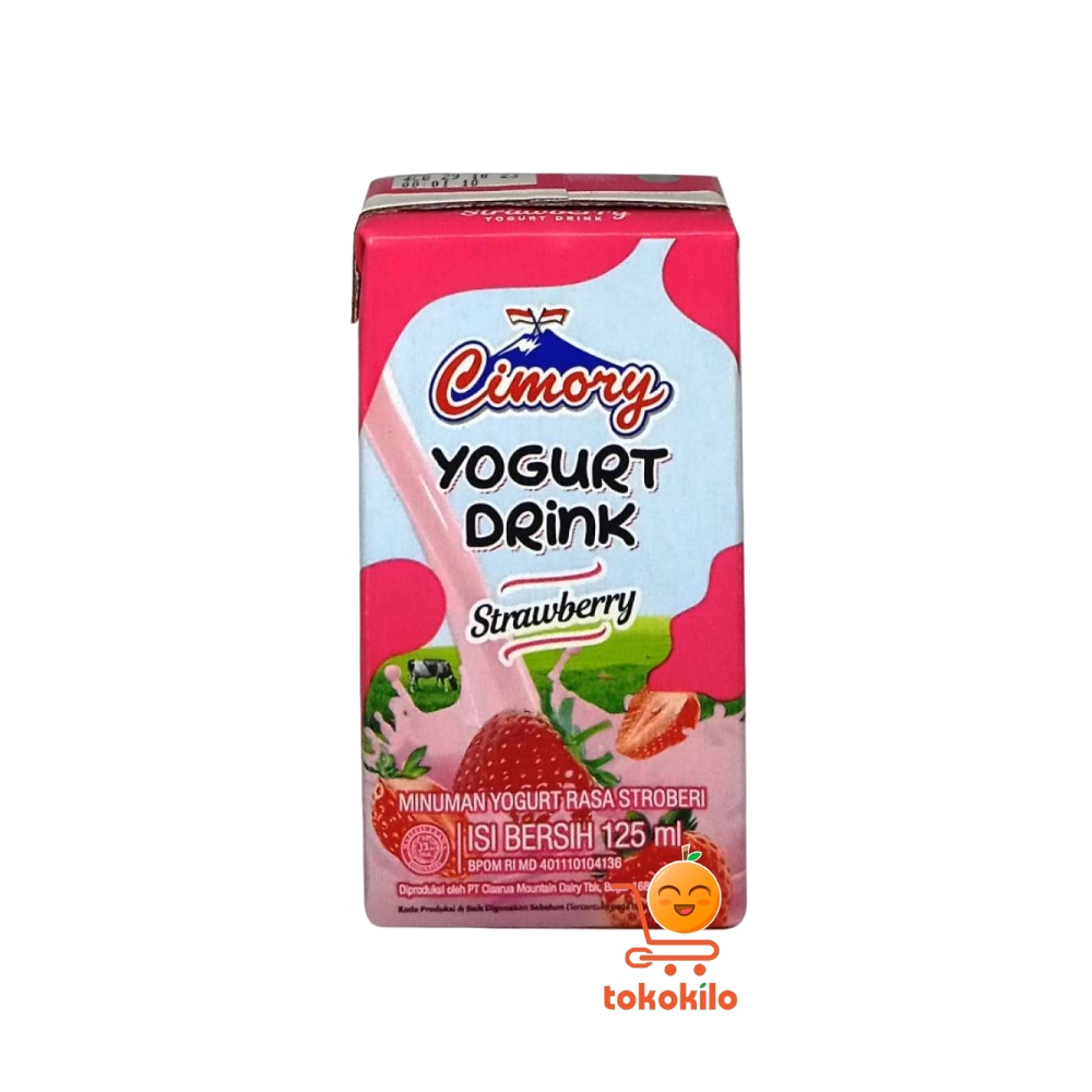 Cimory Yogurt Drink Rasa Stroberi 125ml, 200ml