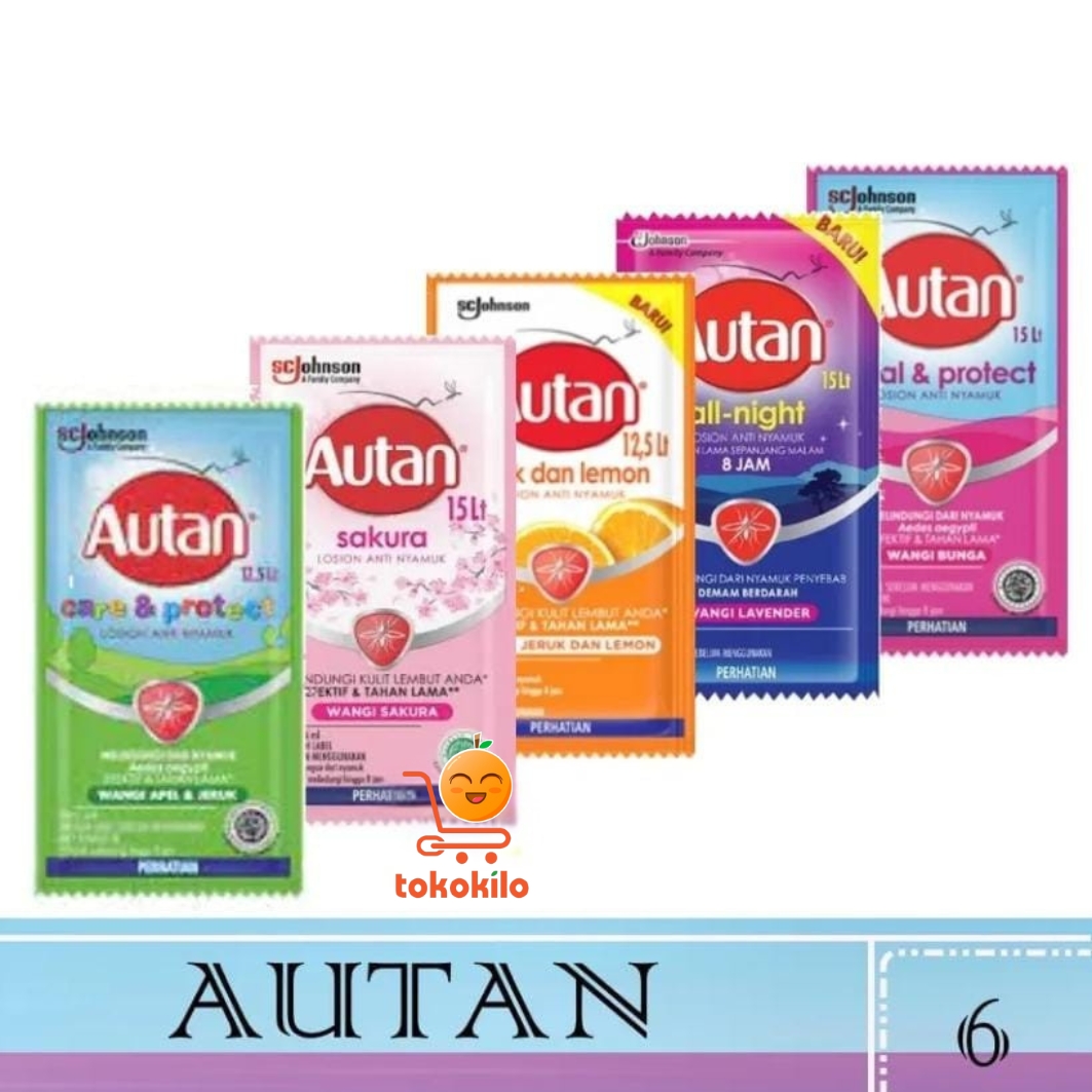 Autan Lotion Anti Nyamuk 6ml (1 Pack X 12 Sachet)