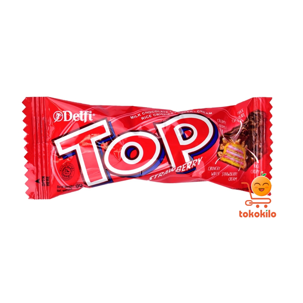 Delfi Top Rasa Stroberi 9gr (1 Box X 24pcs)