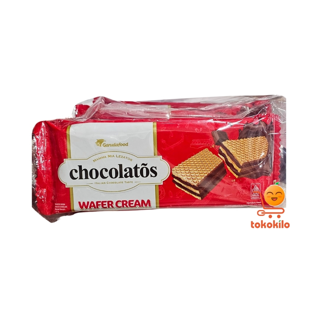 Chocolatos Wafer Cream 17gr (1 Pack X 10pcs)