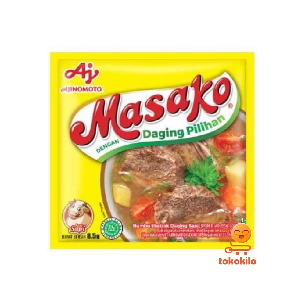 Masako Bumbu Kaldu Penyedap Rasa Sapi 8,5gr, 123gr