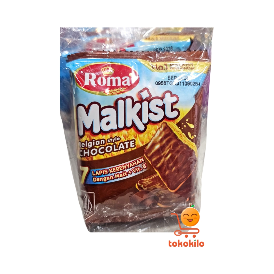 Roma Malkist Belgian Style Chocolate (1 Pack X 10pcs) 18gr