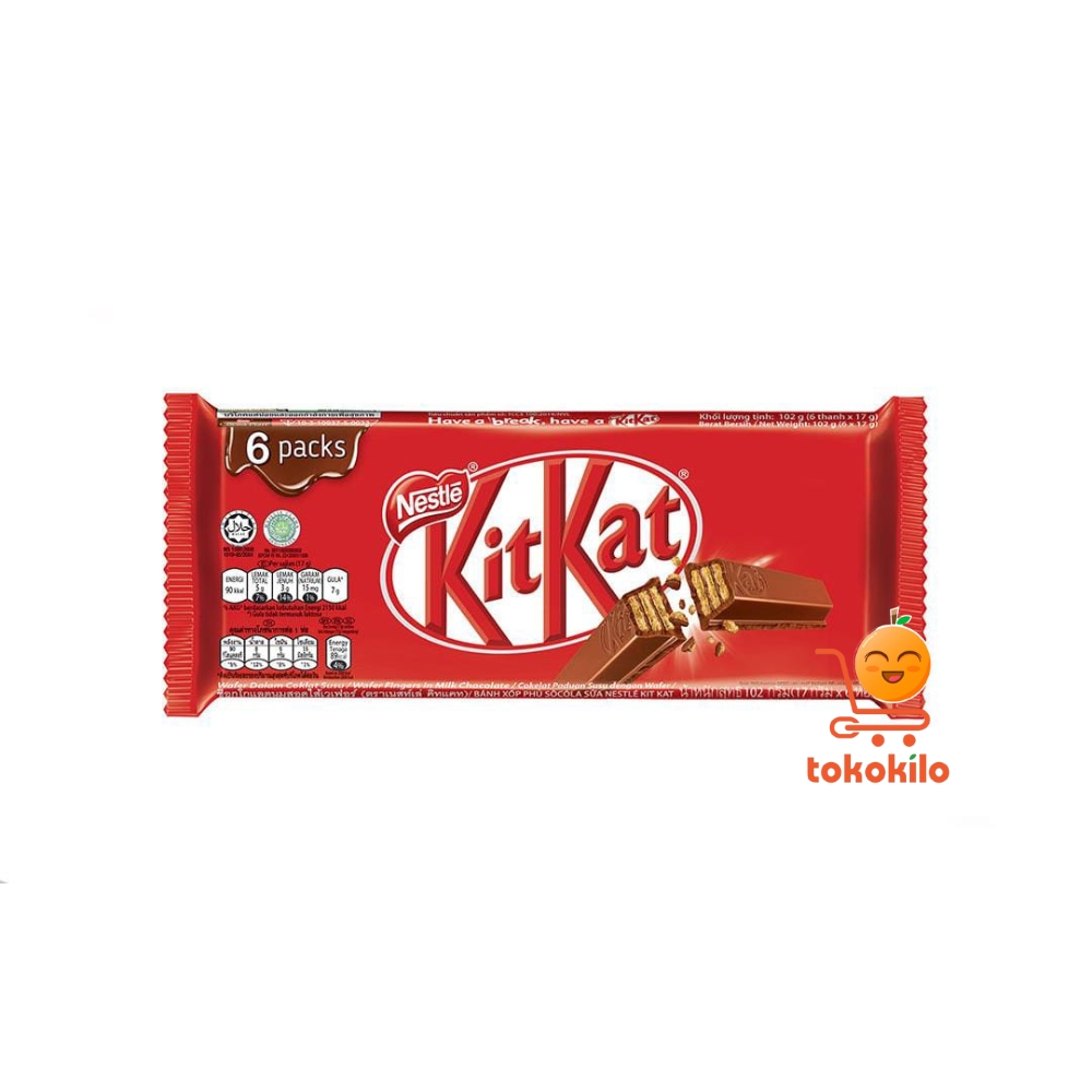 Kit Kat Wafer Cokelat 2F Flowrap 17gr 