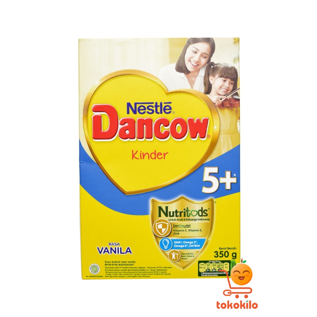 Dancow 5+ Nutritods rasa Vanila 350gr, 750gr