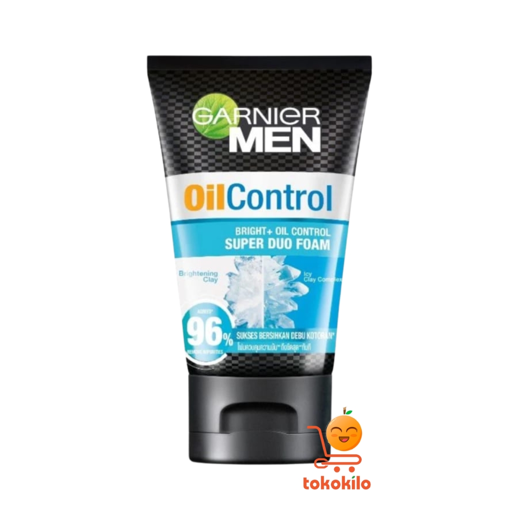 Garnier Men Oil Control Bright + Oil Control Super Duo Foam 50ml