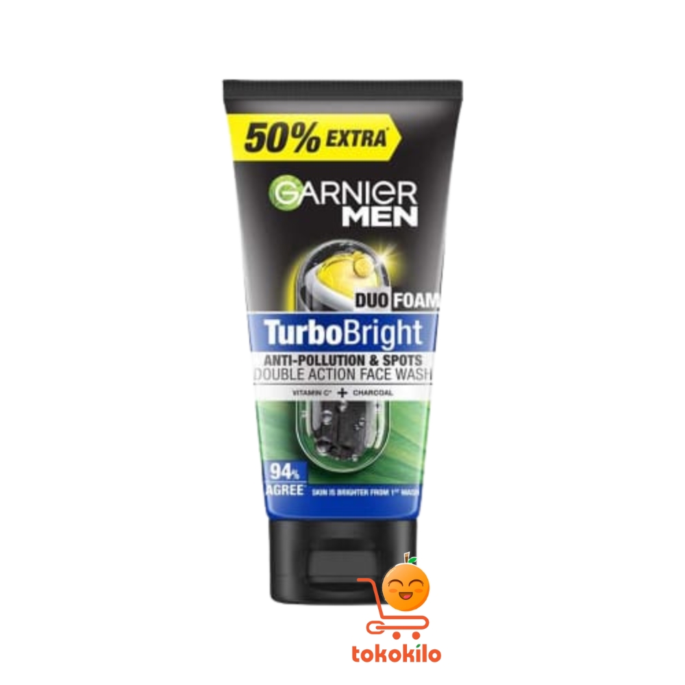 Garnier Men TurboBright Duo Foam 150ml