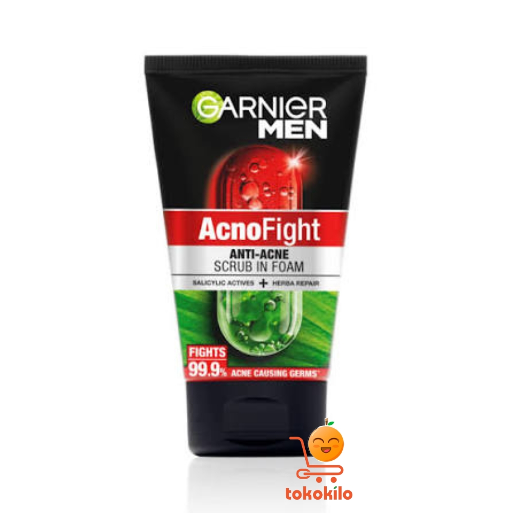Garnier Men Acno Fight Anti-Acne Scrub in Foam 50ml, 100ml