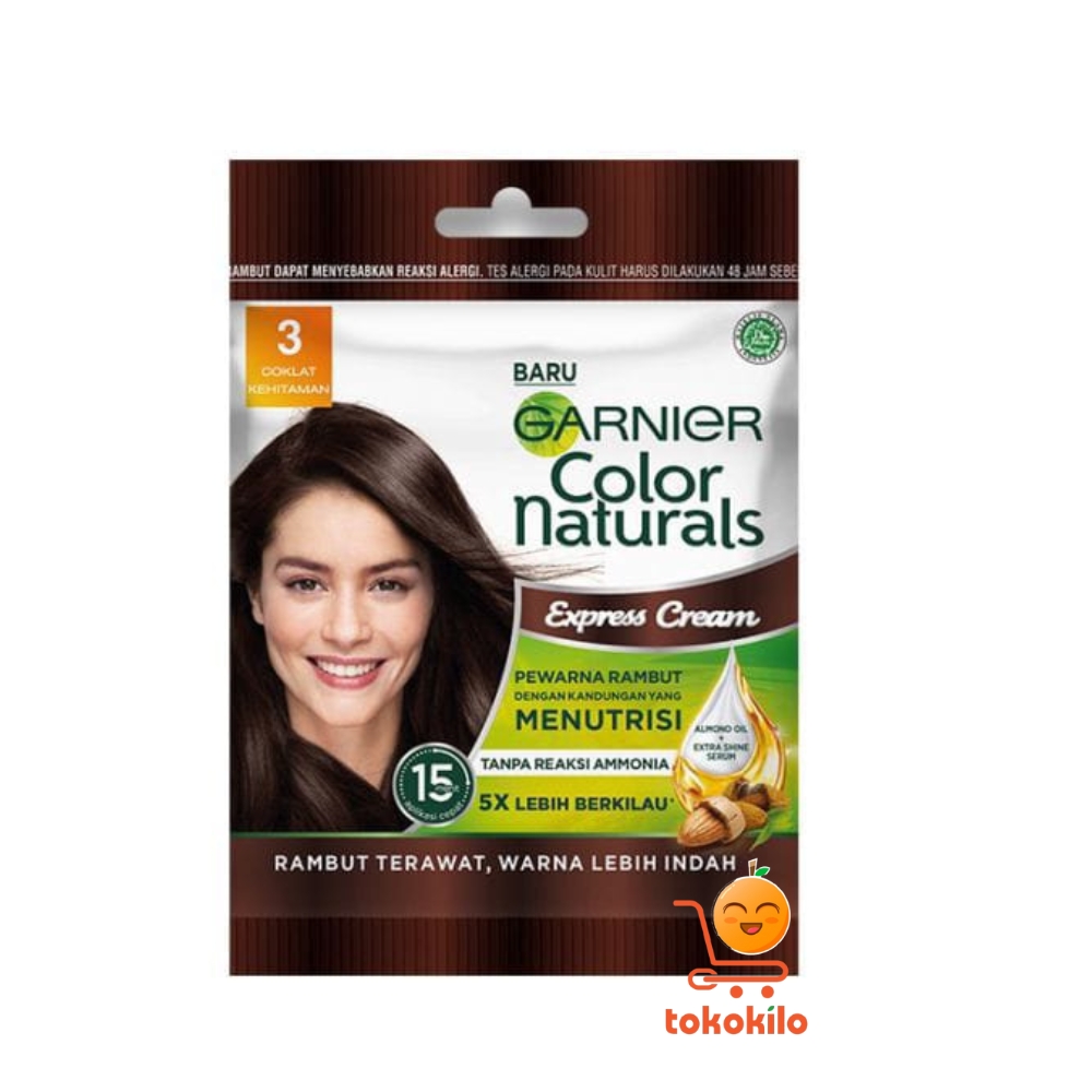Garnier Color Naturals Express Cream Cokelat Kehitaman 20ml