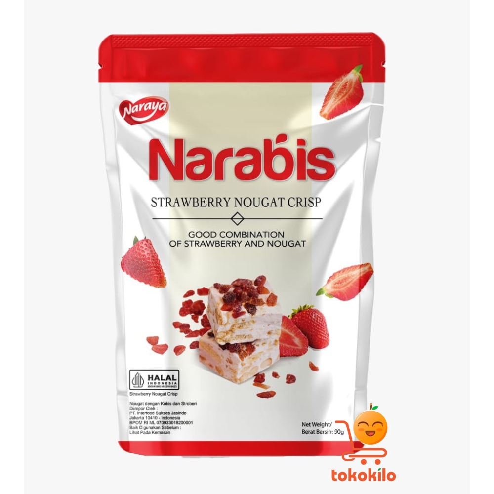 Naraya Narabis Strawberry Nougat Crisp 90gr