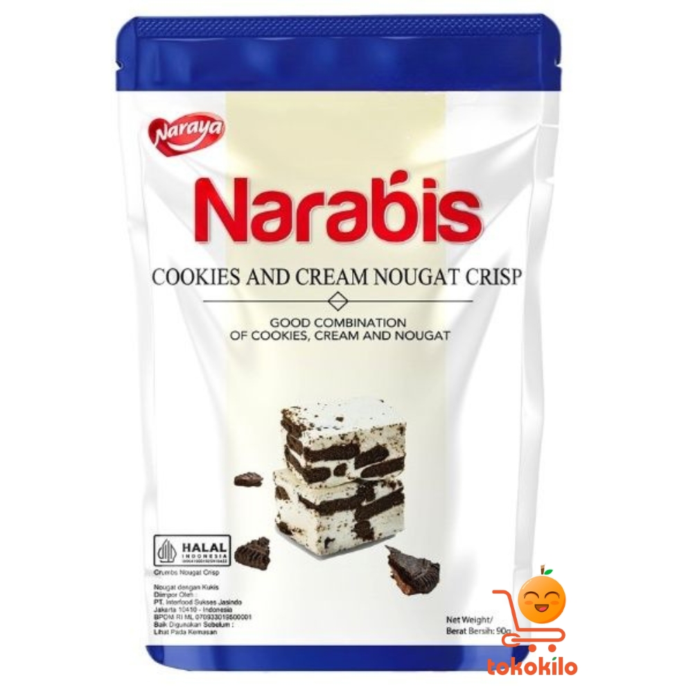 Naraya Narabis Cookies and Cream Nougat Crisp 90gr