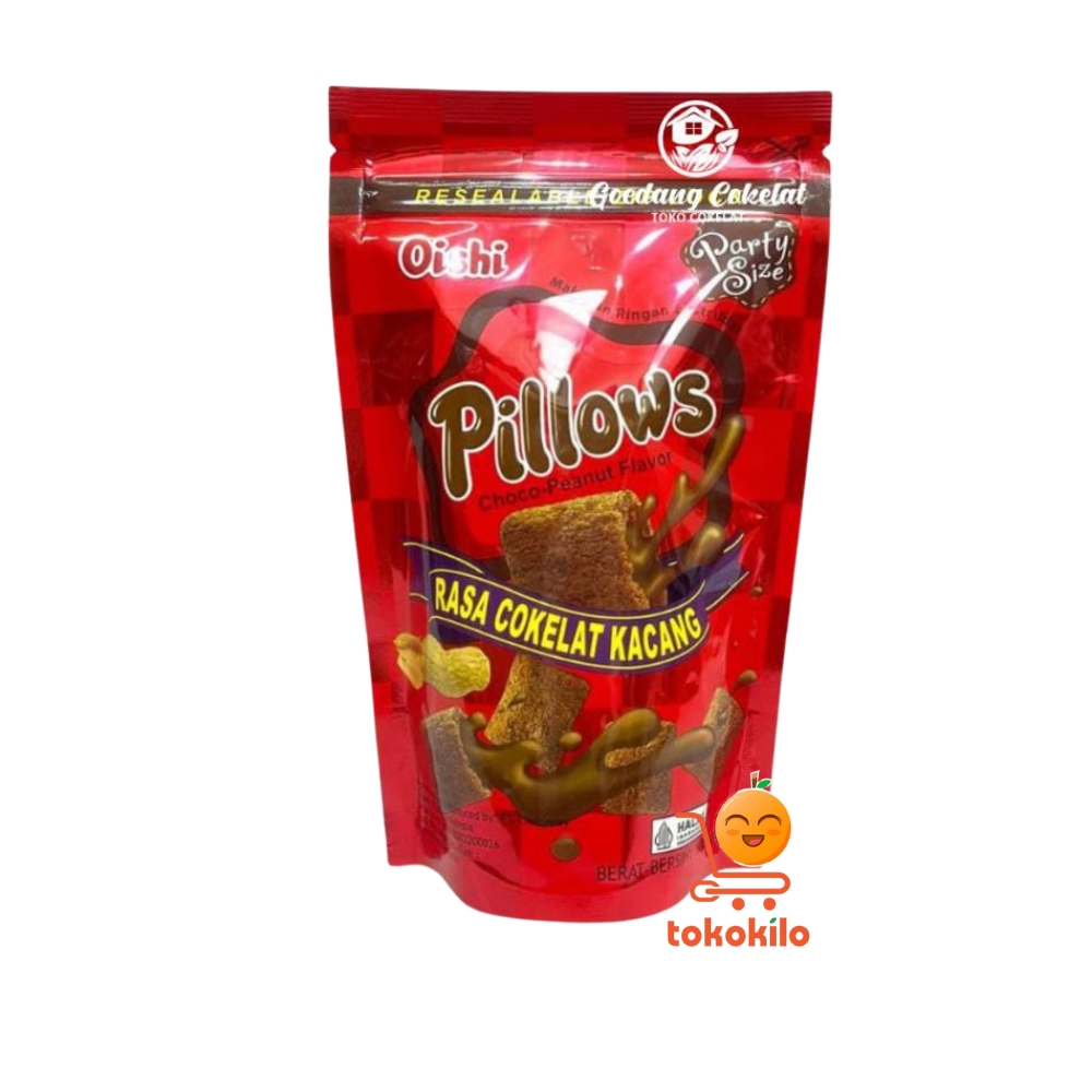 Oishi Pillows rasa Coklat Kacang 100gr