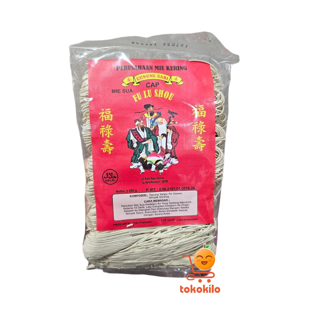 Mie Sua Gunung Sari Cap Fu Lu Shou 300gr