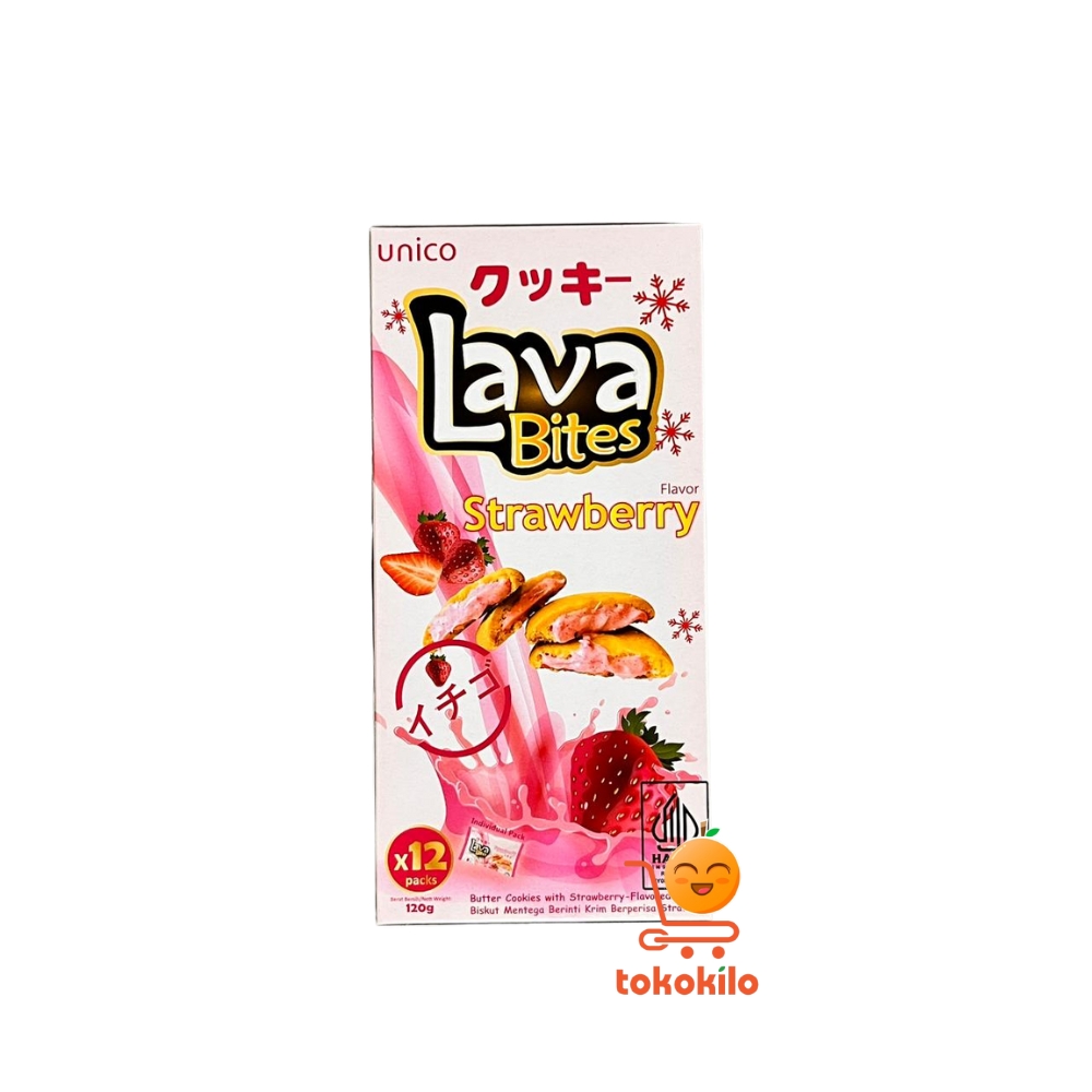 Unico Lava Bites rasa Stroberi (12pcs X 10gr)