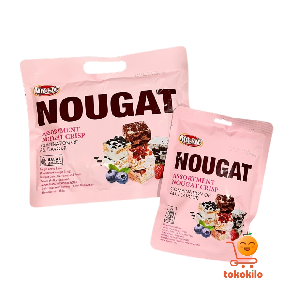 Mr. Sif Nougat Assortment Nougat Crisp 70gr, 150gr