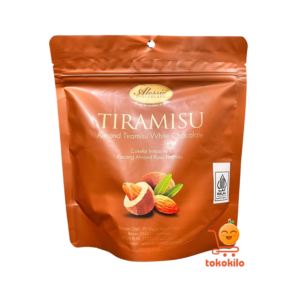 Alessio Cioccolato Tiramisu Almond White Chocolate 180gr