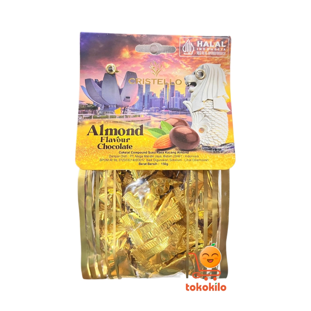 Cristello Almond Flavour Chocolate 150gr