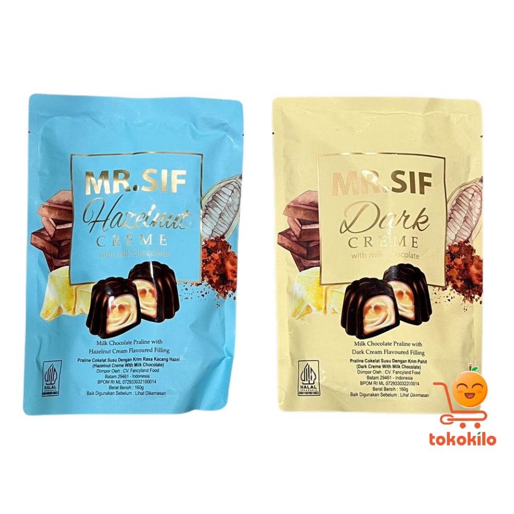 Mr. Sif Hazelnut Crème dan Dark Crème 160gr