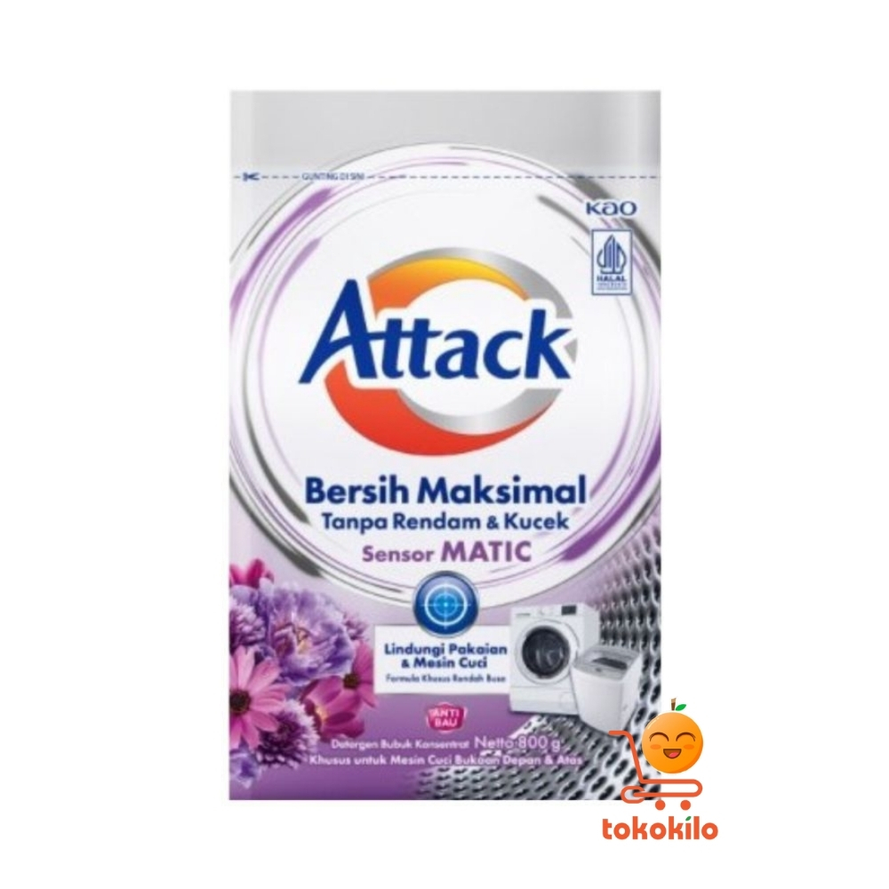 Attack Sensor Matic Deterjen Bubuk 800gr