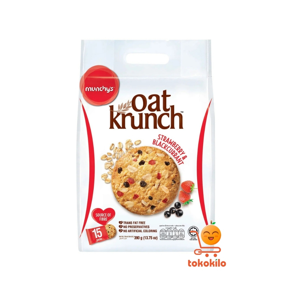 Munchy's Oat Krunch Strawberry & Blackcurrant 390gr