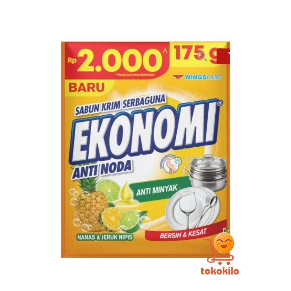Ekonomi Sabun Krim Serbaguna varian Nanas & Jeruk Nipis 175gr