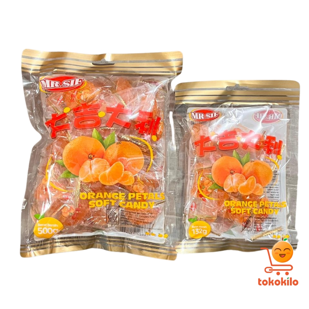 Mr. Sif Orange Petals Soft Candy 132gr, 500gr