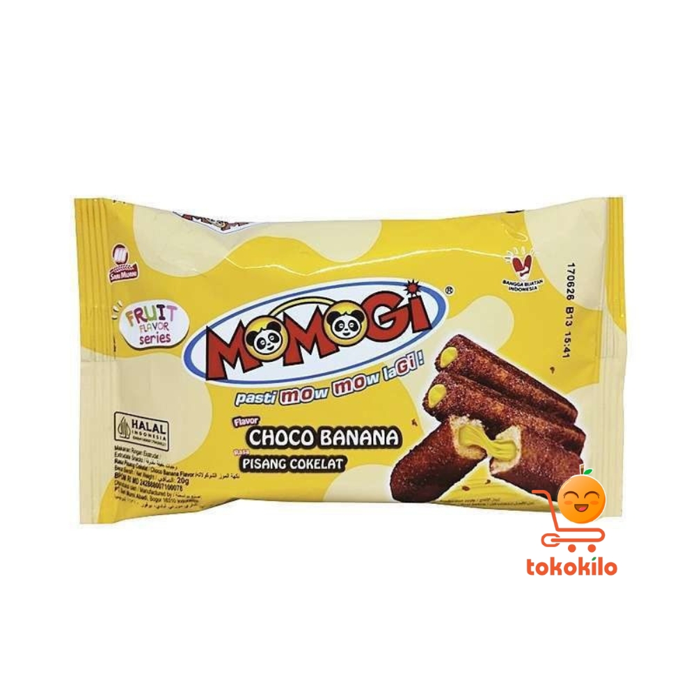 Momogi Fruit Series rasa Choco Banana 20gr (1 Renteng X 10pcs)