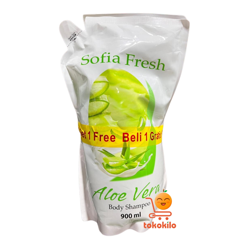 Sofia Fresh Aloe Vera Body Shampoo 900ml BANDED (BELI1 GRATIS 1)