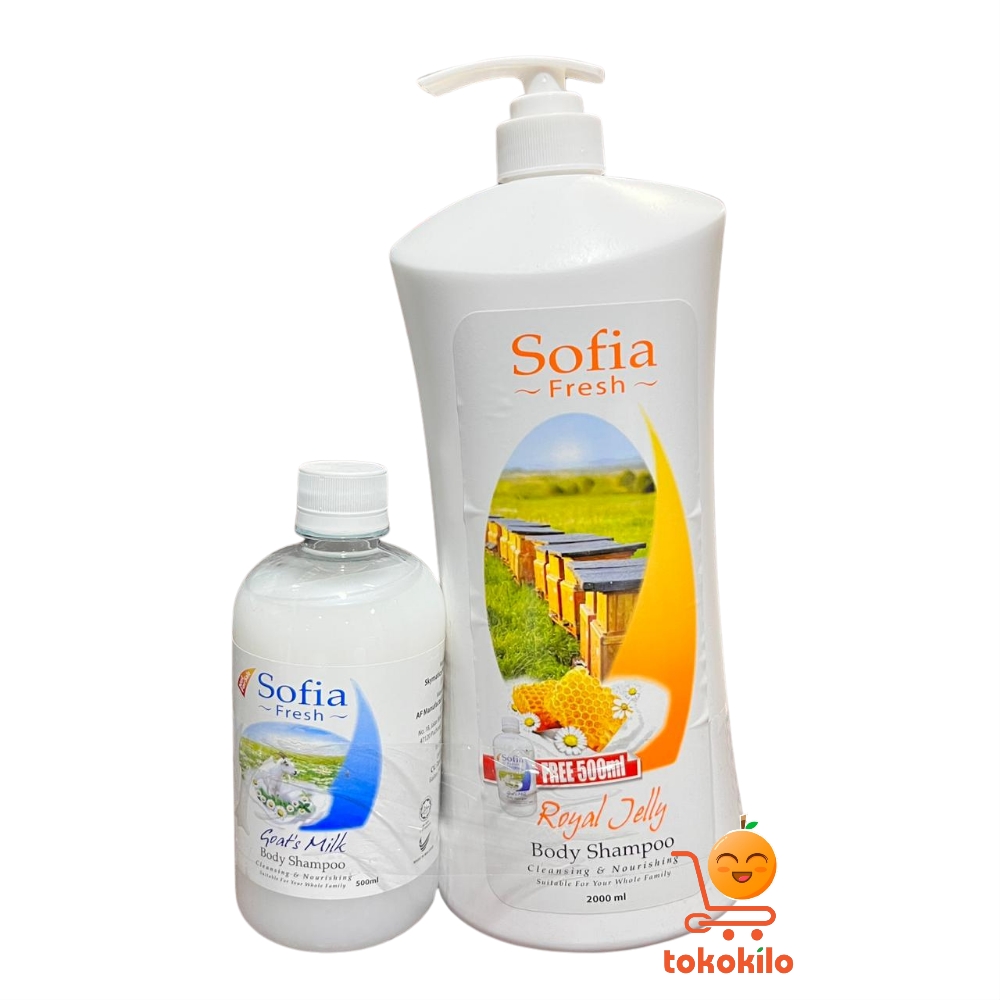 Sofia Fresh Royal Jelly Body Shampoo 2 L BANDED (Beli 1 GRATIS Body Shampoo 500ml)