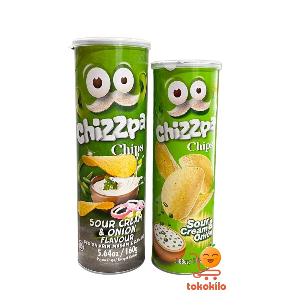 Chizzpa Chips rasa Sour Cream & Onion 110gr, 160gr