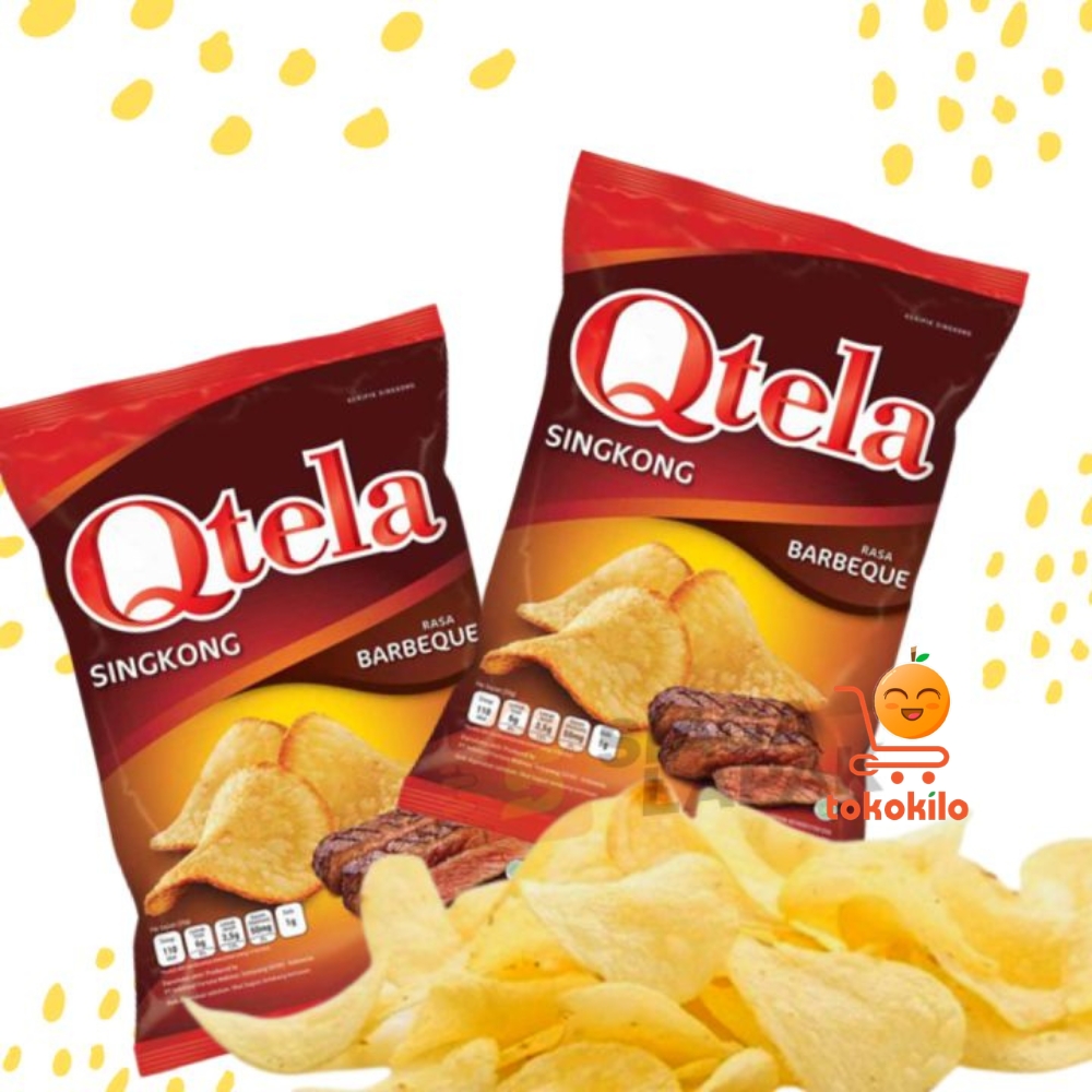 Qtela Keripik Singkong Rasa Barbeque 23gr (1 Renteng X 10bks)
