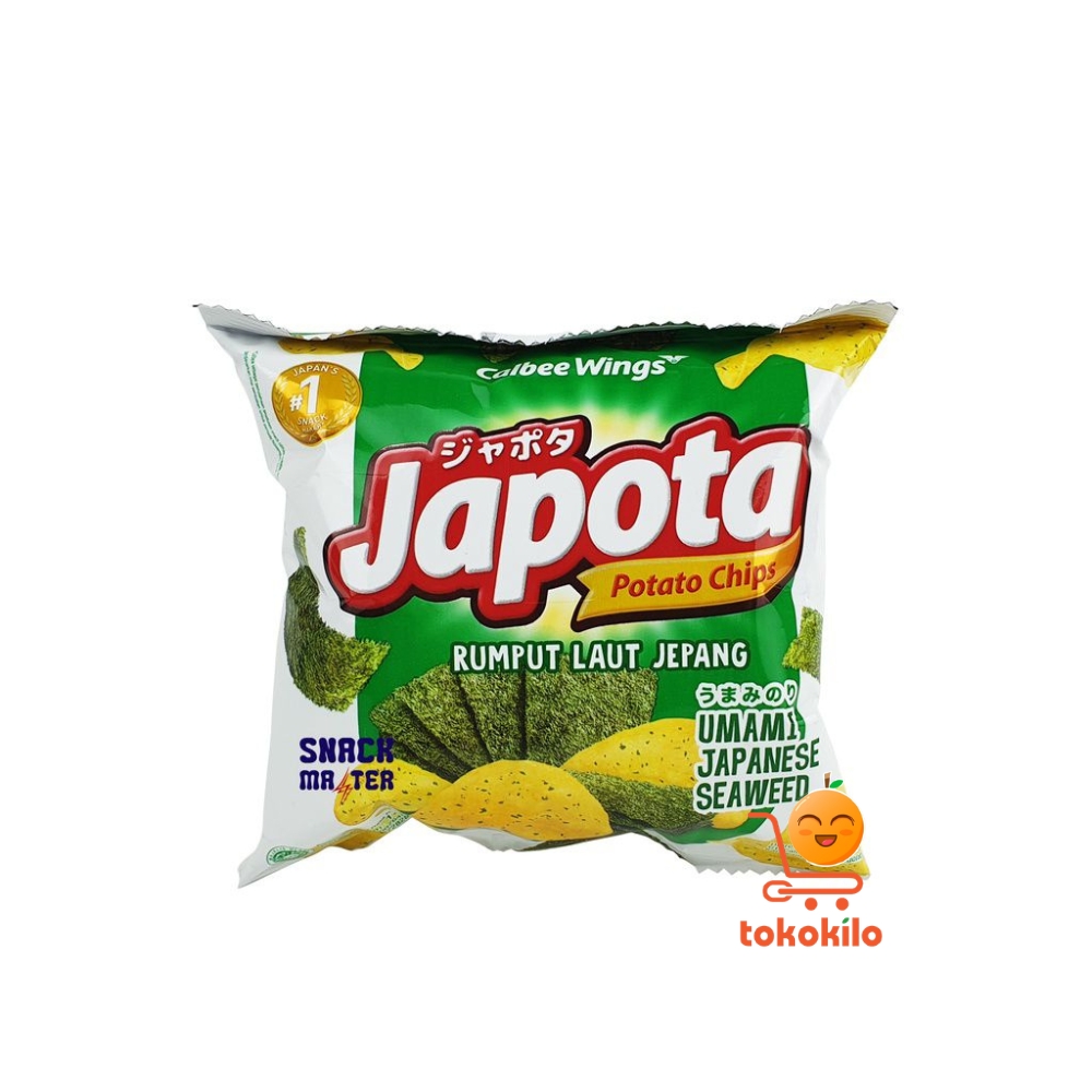 Japota Potato Chips varian rasa Umami Japanese Seaweed 35gr (1 Renteng X 10bks)
