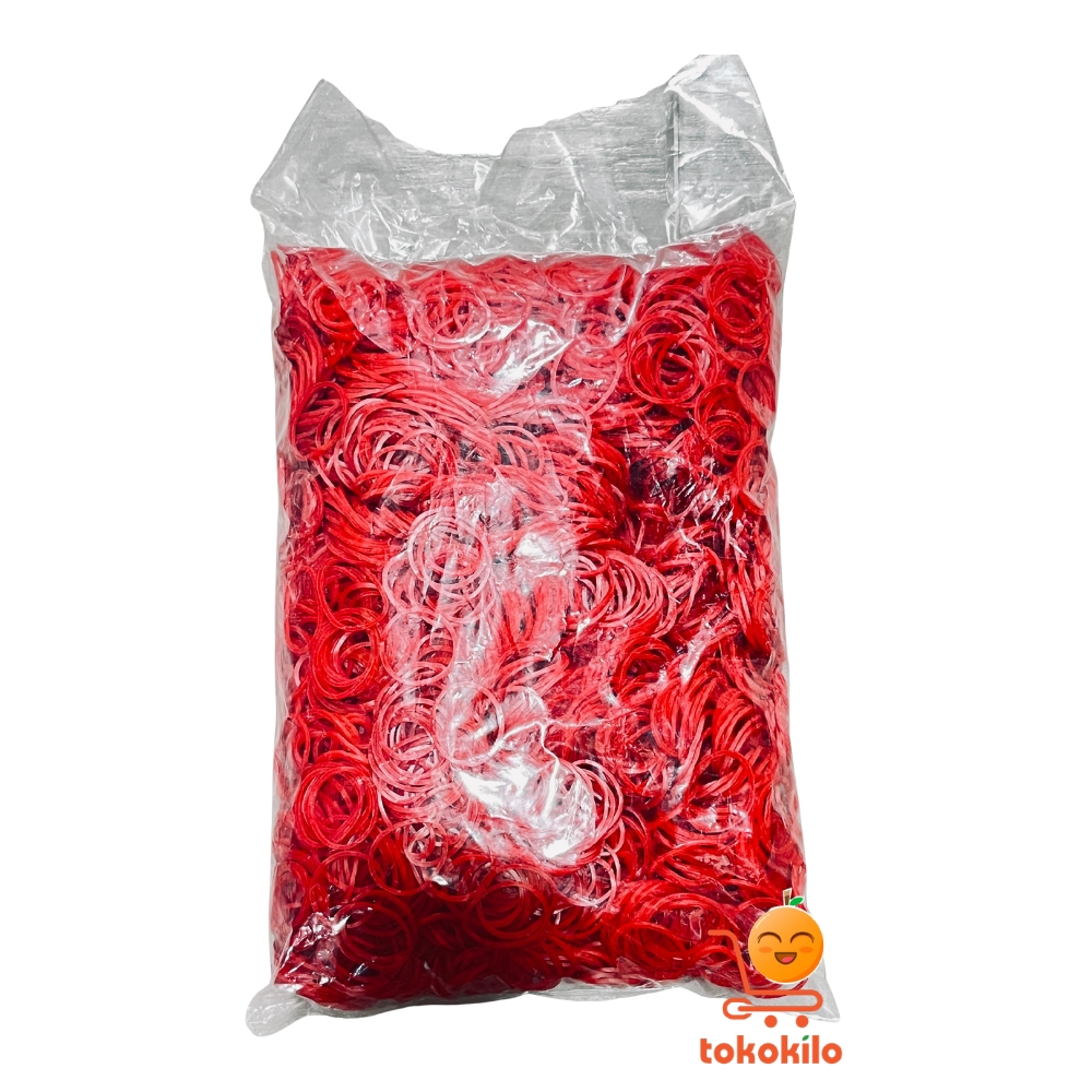 Karet Gelang Merah Besar & Kecil 1 Kg